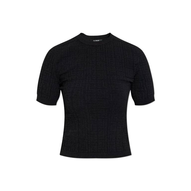 Balmain Top With A Round Neckline