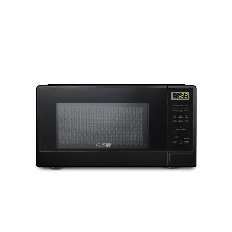 Commercial Chef Countertop Microwave 1.1 Cu. Ft. with 10 Power Levels - Black