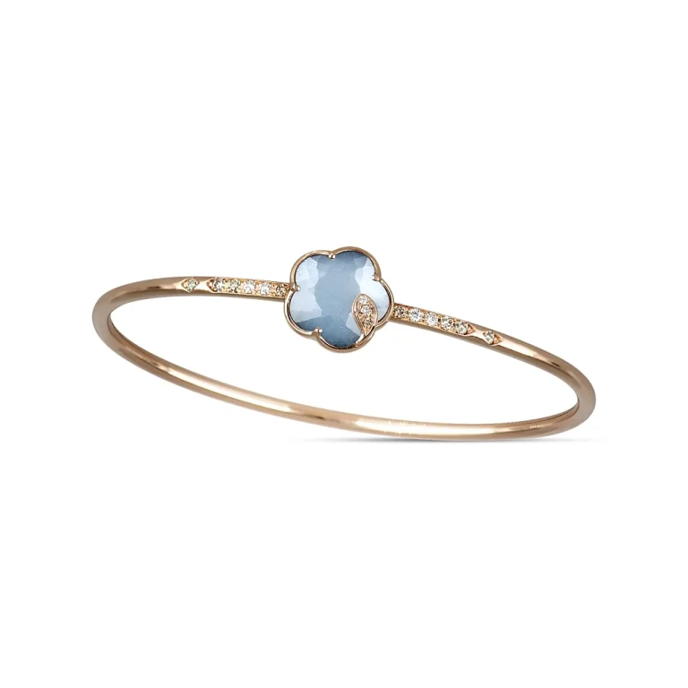 Pasquale Bruni Petit Joli Lunaire 18K Rose Gold Lunar Garden Gem Bracelet with Diamonds, 0.29 tcw