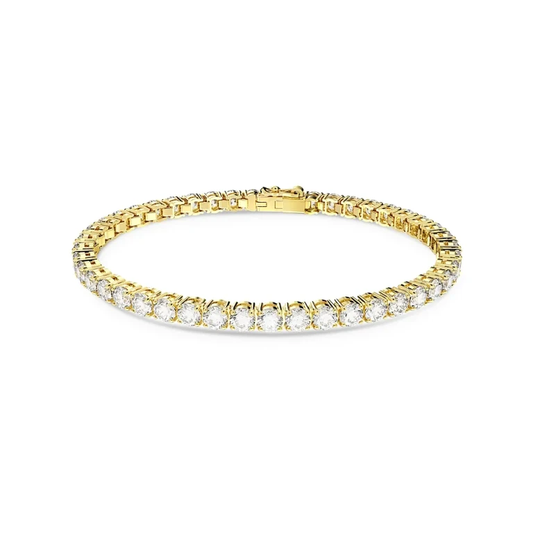 Swarovski Matrix Tennis Bracelet in Gold Tone
