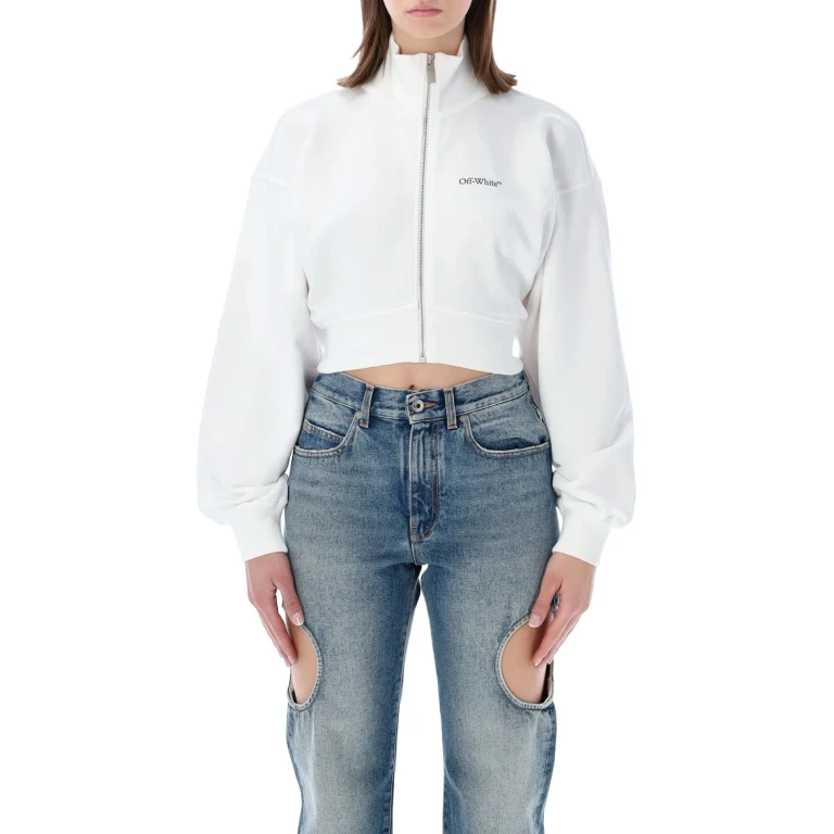 OFF-WHITE Sweatshirt Woman color White (OWBE006S26FLE0010149)