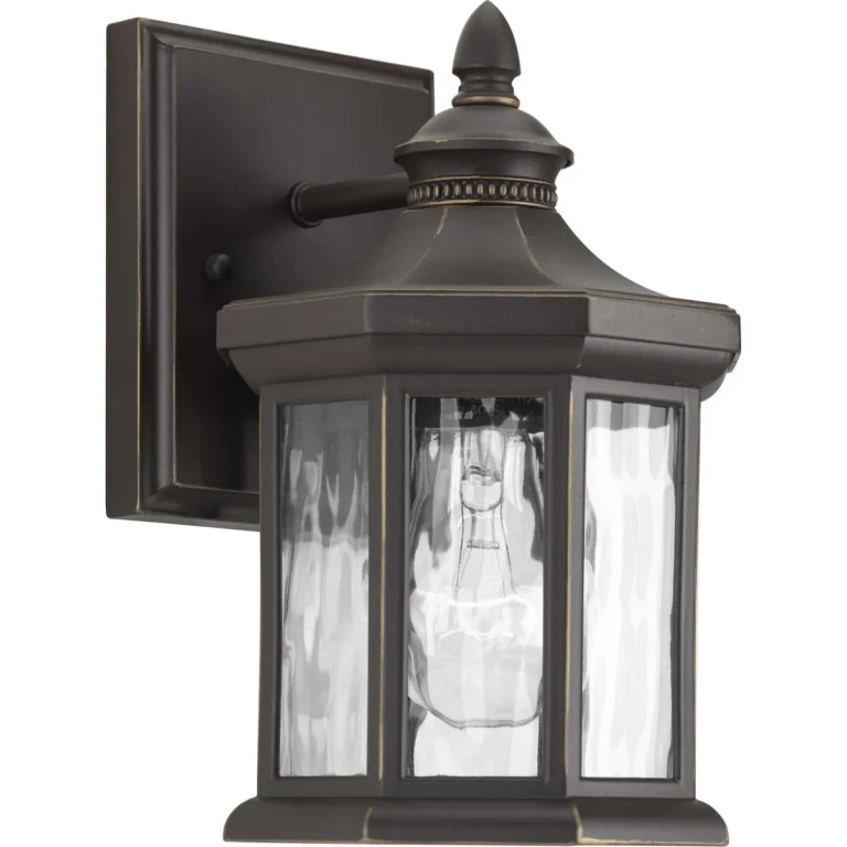 Antique Bronze One Light Wall Lantern from the Edition Collection