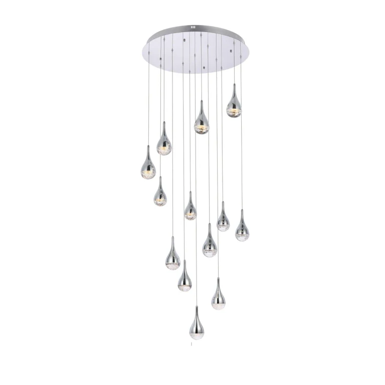 Chrome LED Chandelier from the Amherst Collection