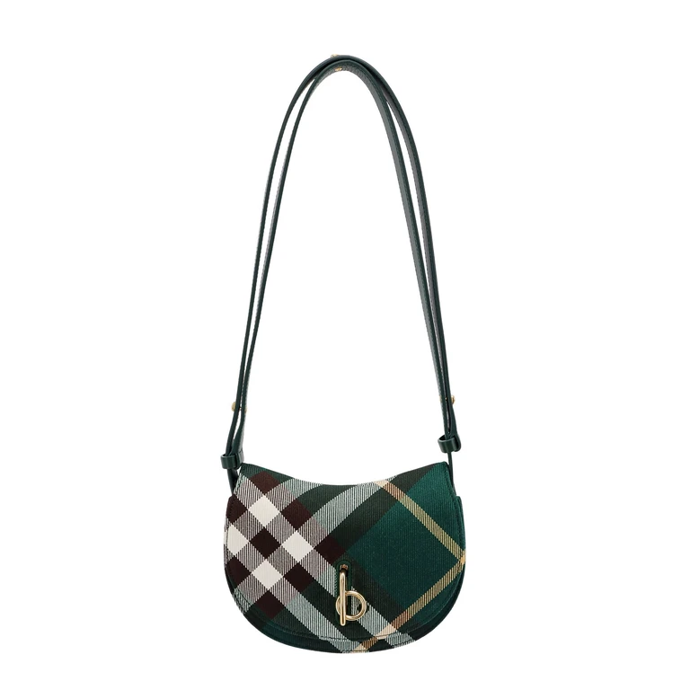 Burberry Black Leather Small Rocking Horse Handbag