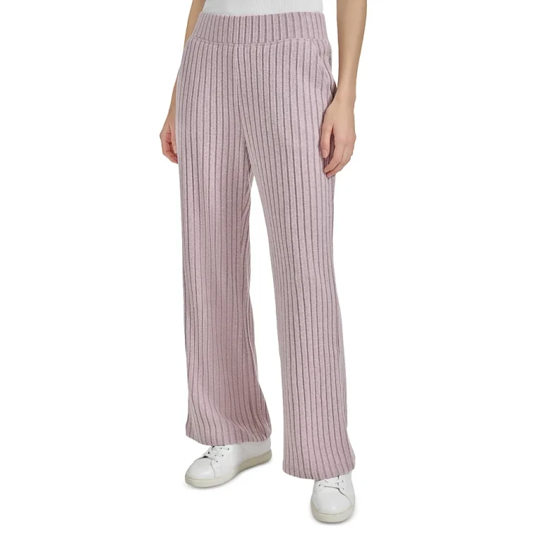 Marc New York Heather Rib Wide Leg Pants