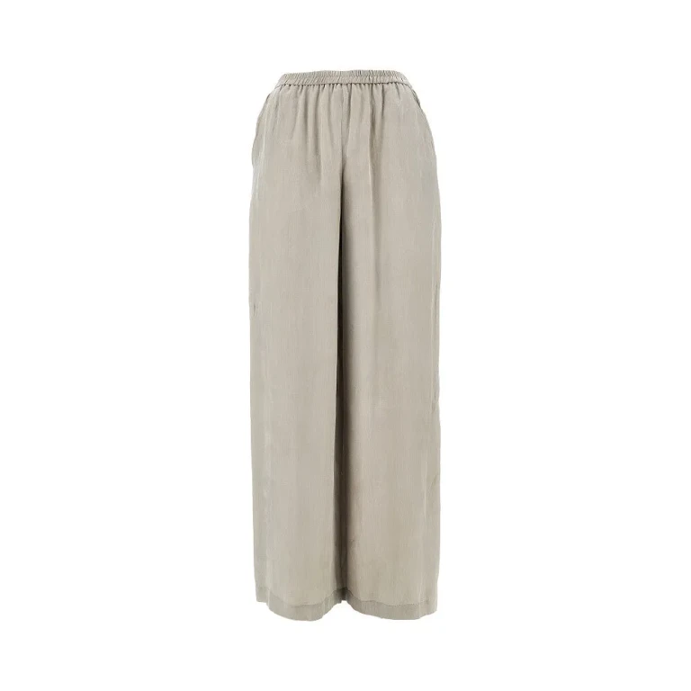 EMPORIO ARMANI Washed lyocell pants Woman 40