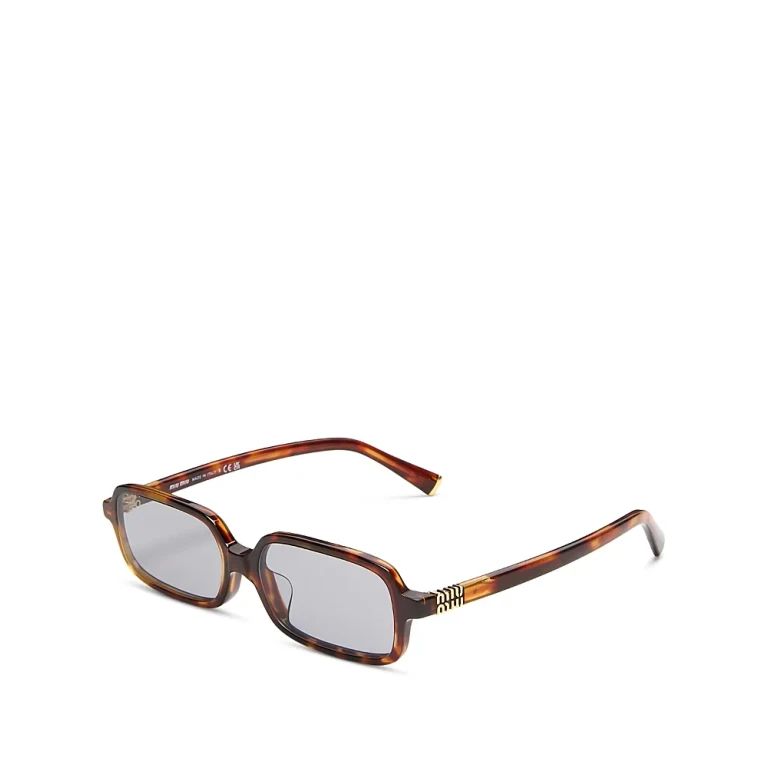 Miu Miu Regard Rectangle Sunglasses, 52mm