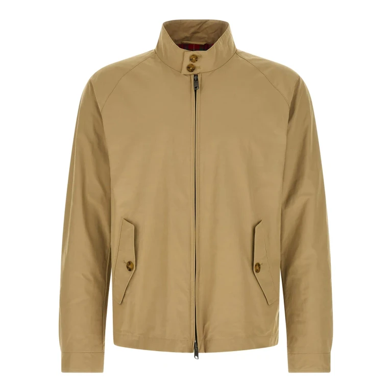 Cotton Blend Bomber Jacket with High Collar and Zip Closure (261BRCPS0001BCNY1710)