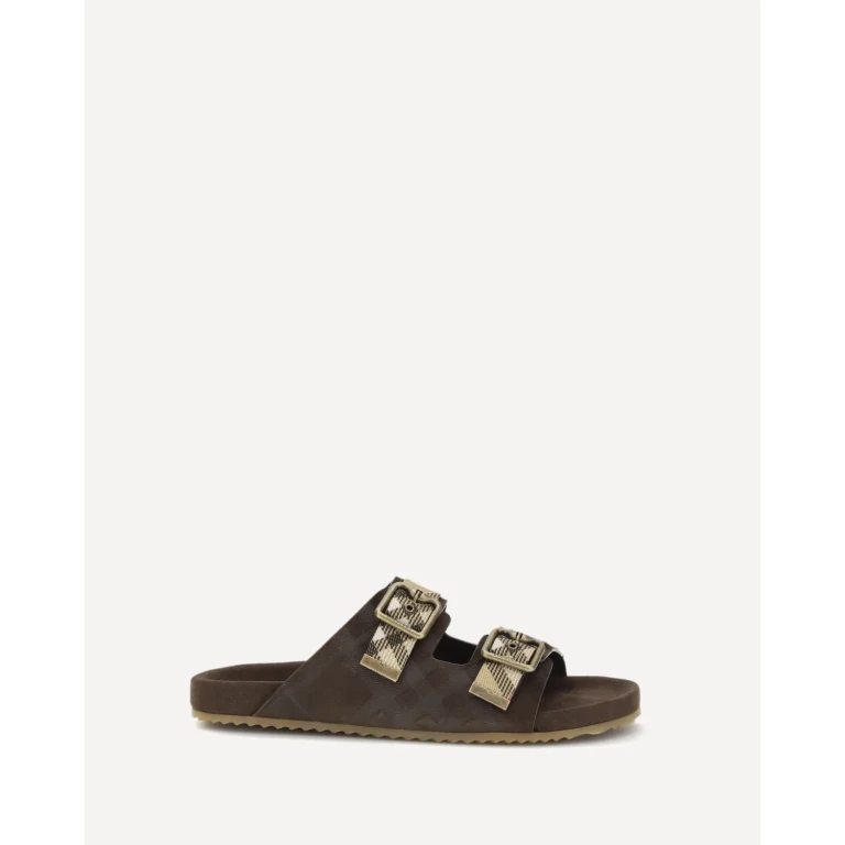 Burberry Check Suède Urchin Sandalen