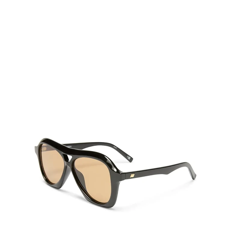 Le Specs Drizzle Geometric Sunglasses, 56mm