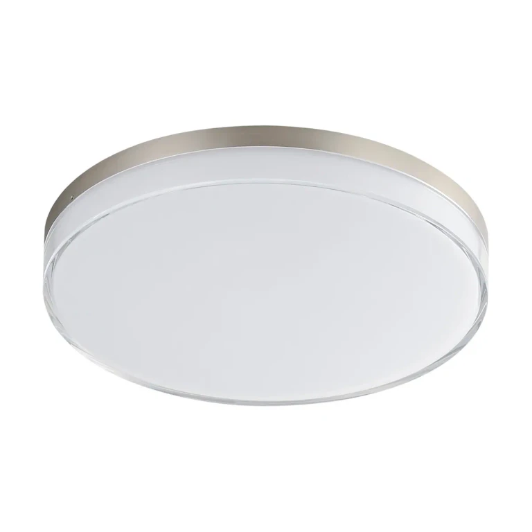 Satin Nickel LED Flush Mount from the Edge Collection