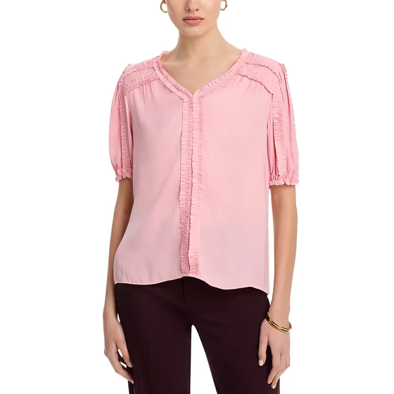 T Tahari Ruffled Blouse
