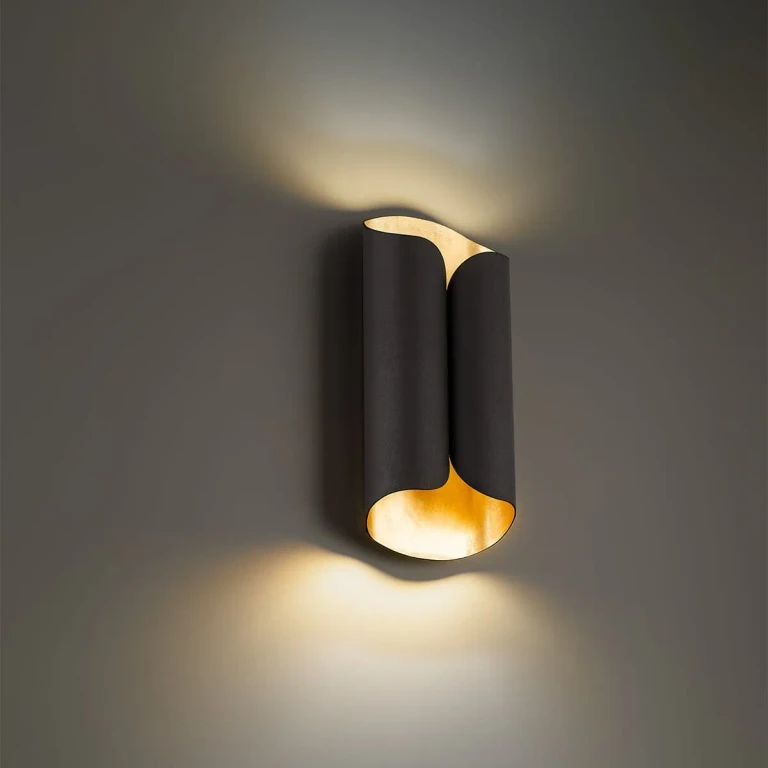 Modern Forms Opus Wall Sconce in Bronze and Gold Leaf