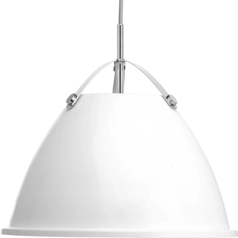 White One Light Pendant from the Tre Collection