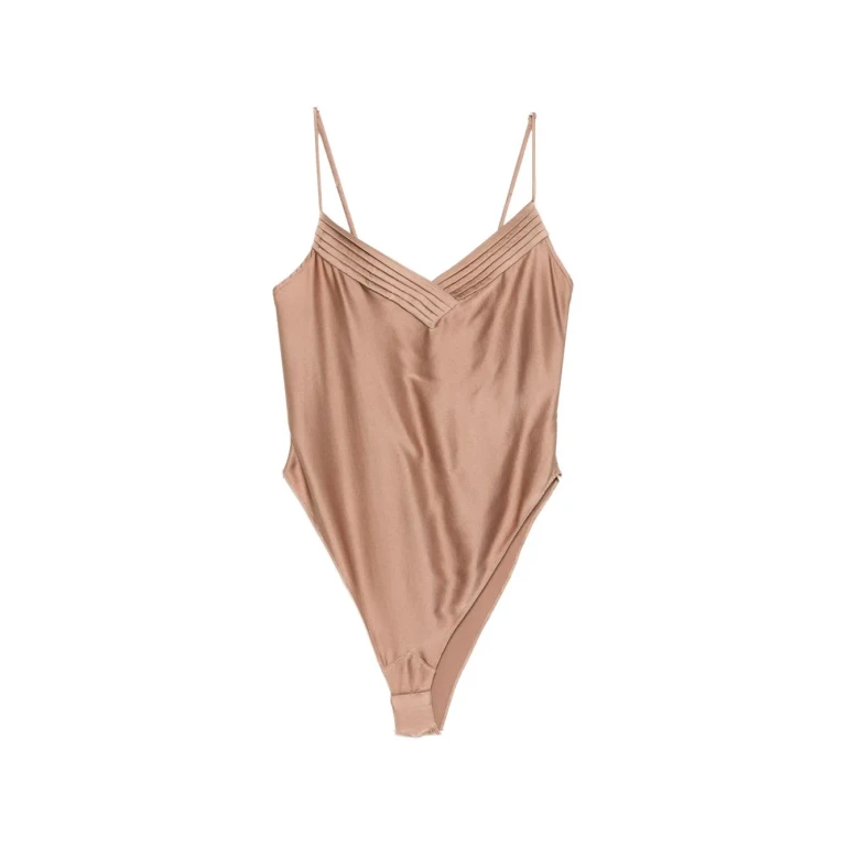 Forte_Forte Silk Satin Bodysuit