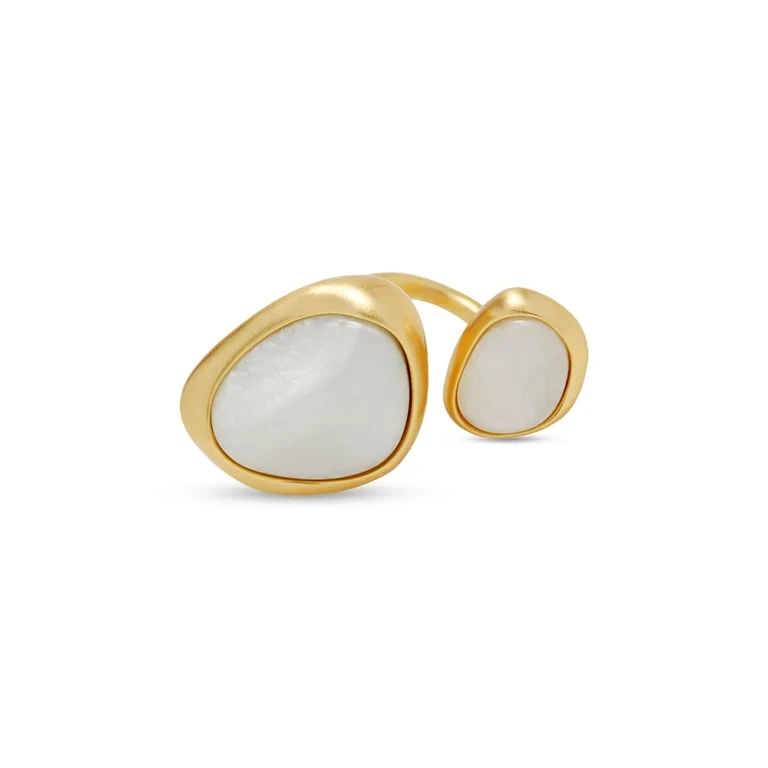 Cult Gaia Cleo Mother Of Pearl Open Ring