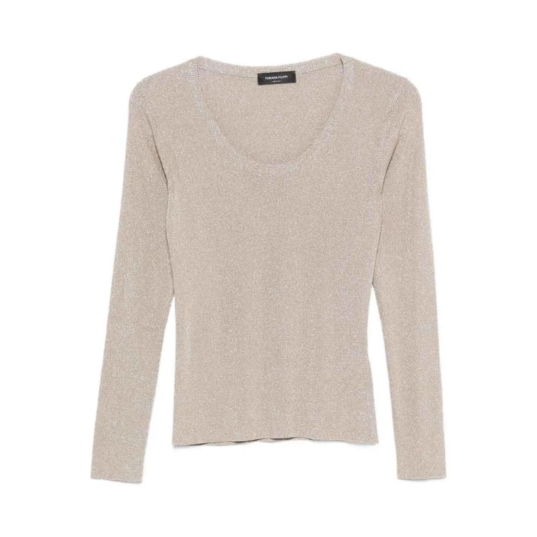 Fabiana Filippi Pull Col Rond - Blanc