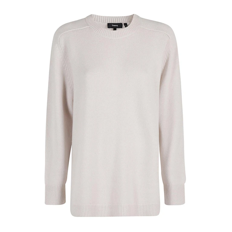 Theory Crewneck Straight Hem Jumper