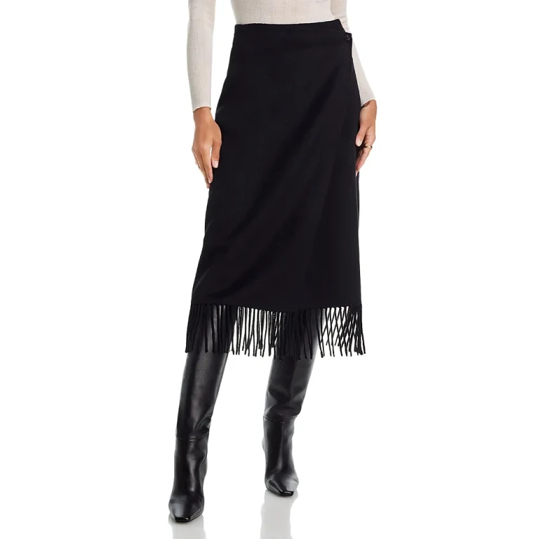 Rails Oliver Fringe Trim Midi Skirt