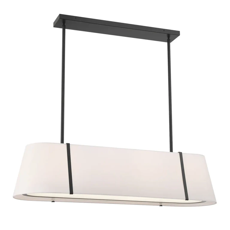 Black Linear Chandelier from the Fulton Collection