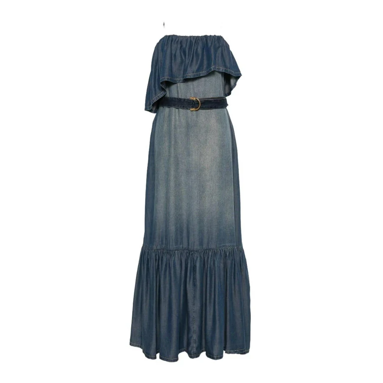 Pinko Maxi Robe - Bleu