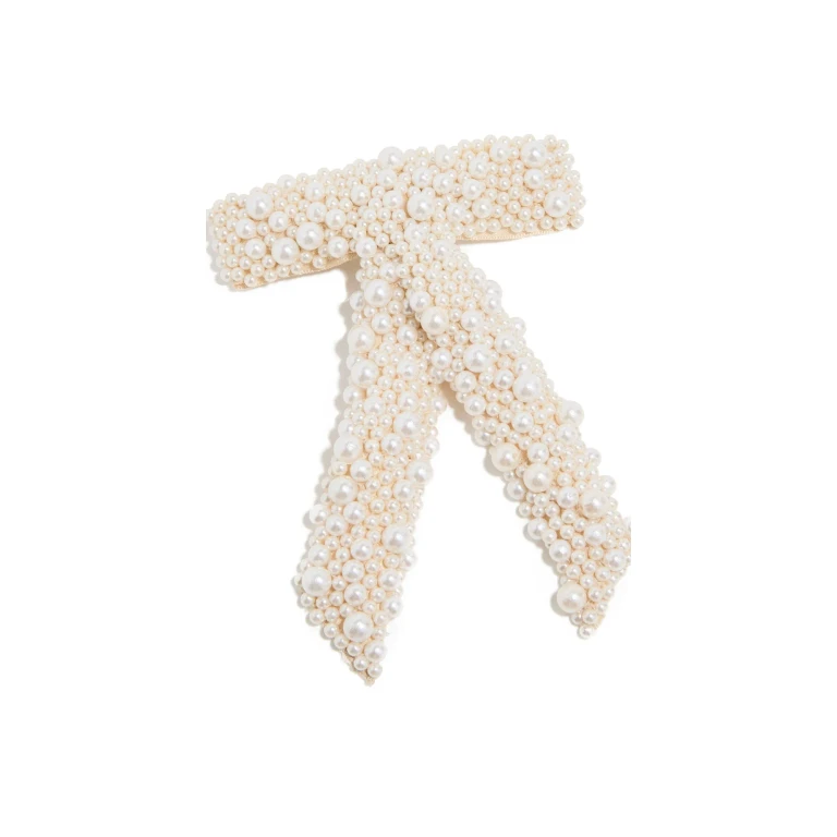Jennifer Behr Donna Bow Barrette Pearl One Size