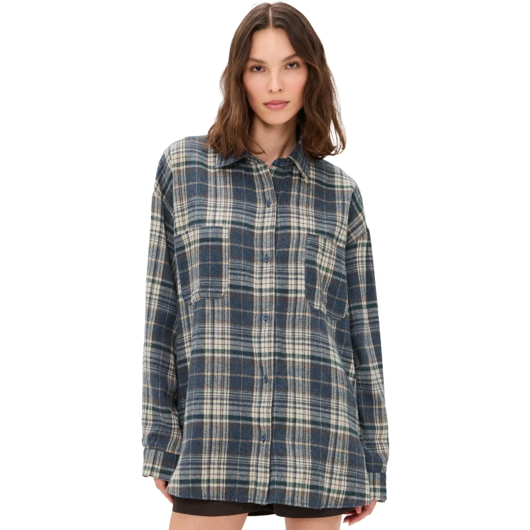 Lioness Clarity Shirt Ash Plaid M