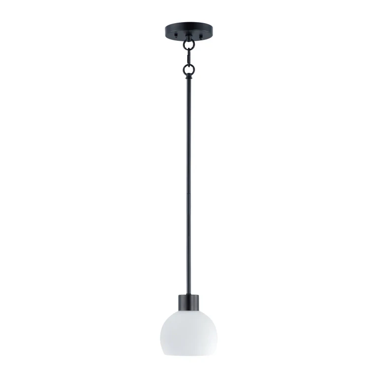 Black One Light Mini Pendant from the Coraline Collection