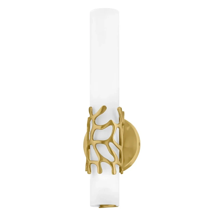 Lacquered Brass LED Wall Sconce from the Lyra Collection