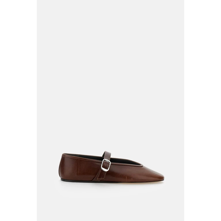 LE MONDE BERYL Flat shoes Brown Calf Leather - Women