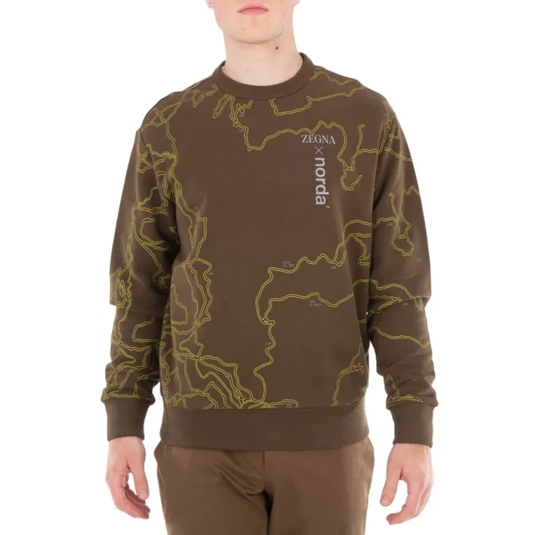Ermenegildo Zegna All-Over Print Cotton Sweatshirt