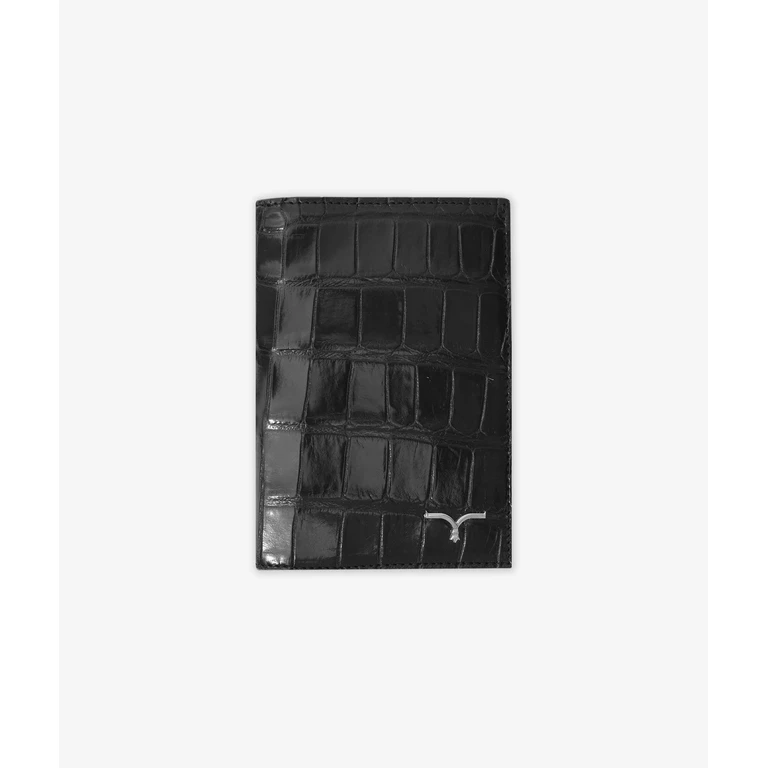 Larusmiani Passport Holder Away Black Document And - Unisex