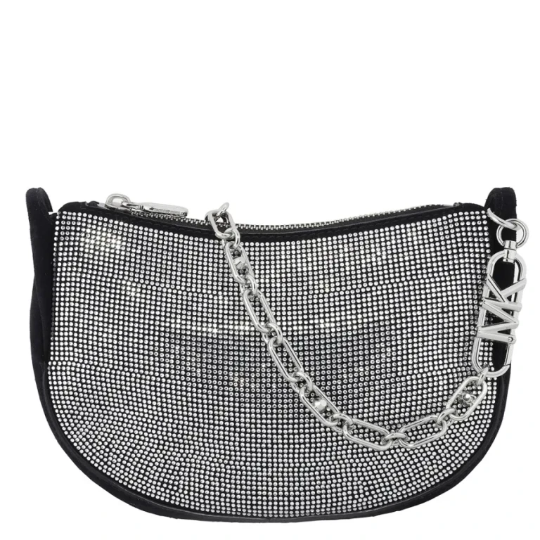 Michael Kors Small Kendall Embellished Suede Shoulder Bag