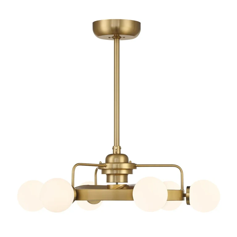 Warm Brass LED Fandelier from the Gibson Collection