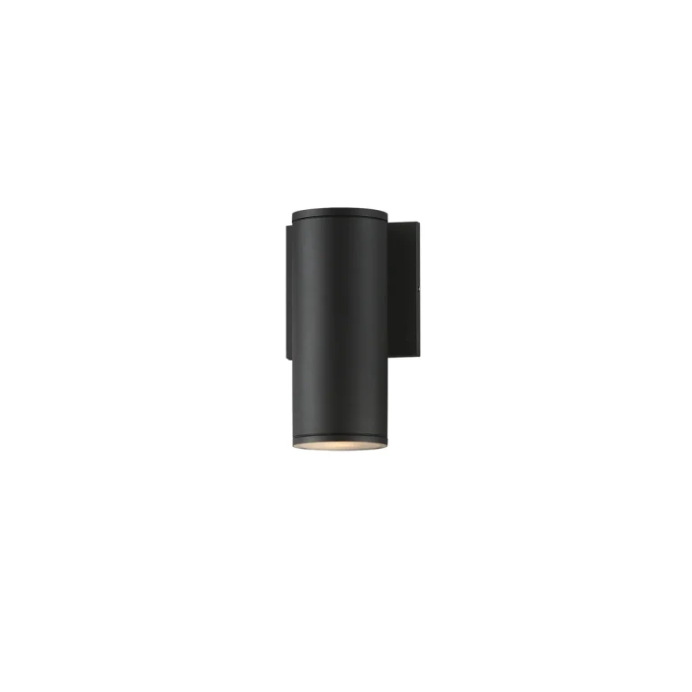 Black LED Outdoor Wall Sconce from the Caldera Collection