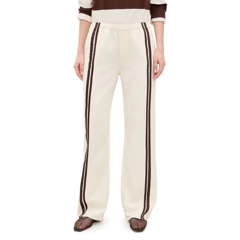 rag & bone Featherweight Logan Pull On Track Pants Ecru Sport M