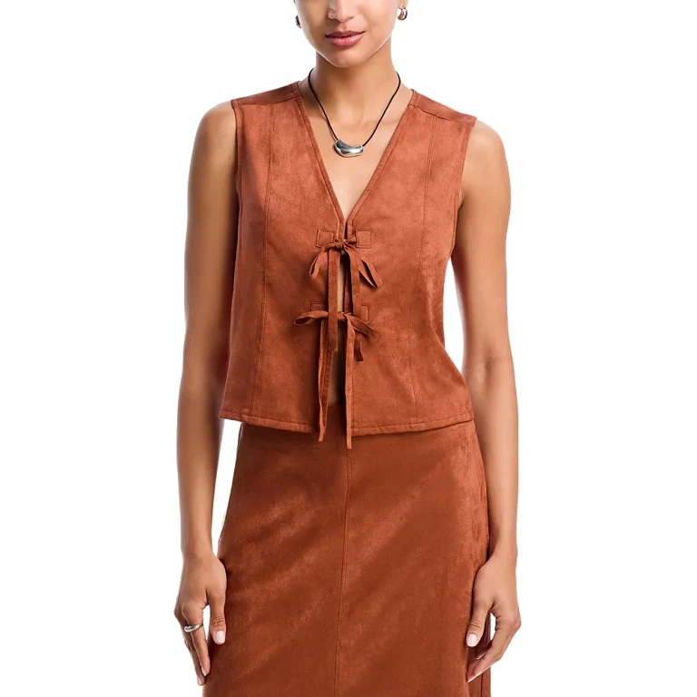 Regal Poise Faux Suede Vest