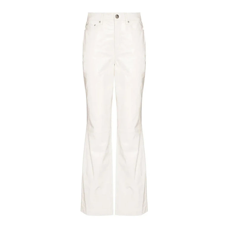 Remain Birger Christensen Pantalons En Cuir - Blanc