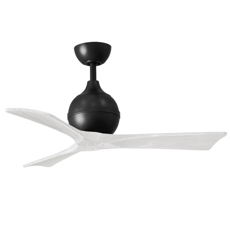 Irene 6-Speed DC 42" Ceiling Fan in Matte Black with Matte White blades