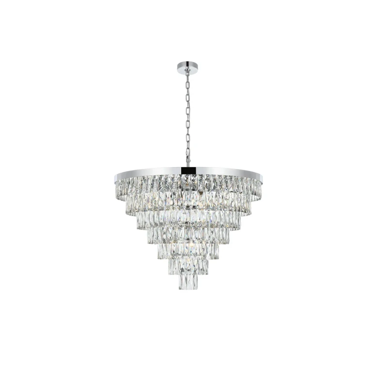 Chrome 25 Light Chandelier from the Josephine Collection