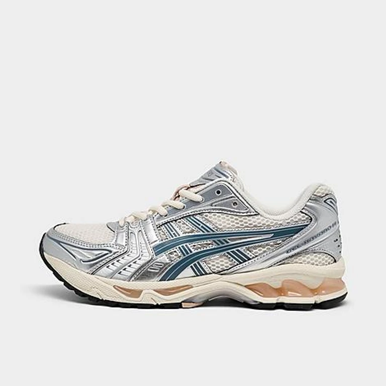 ASICS GEL-Kayano 14 Casual Shoes in Cream/Iron Clad Size: 5.0