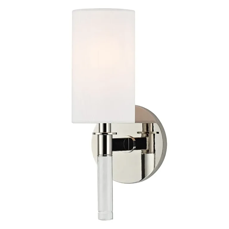 Wylie 12" Wall Sconce in Polished Nickel