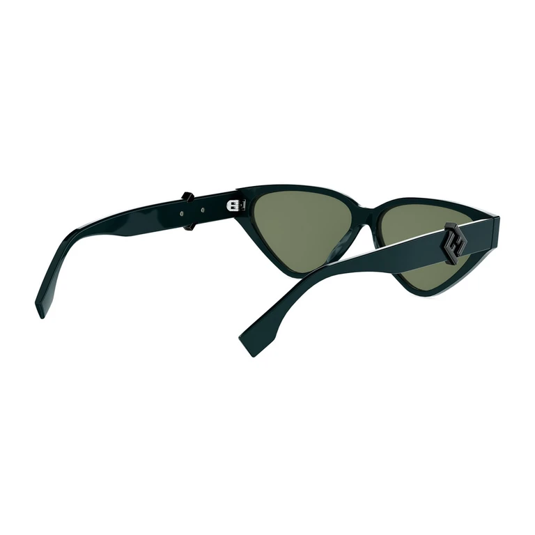 Fendi FE40184I FF Diamonds 96N Verde Acetate Occhiali Da Sole - Women