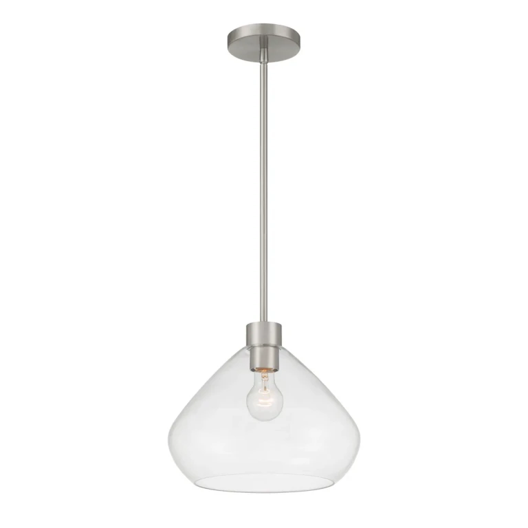 Brushed Nickel Pendant from the Elaris Collection