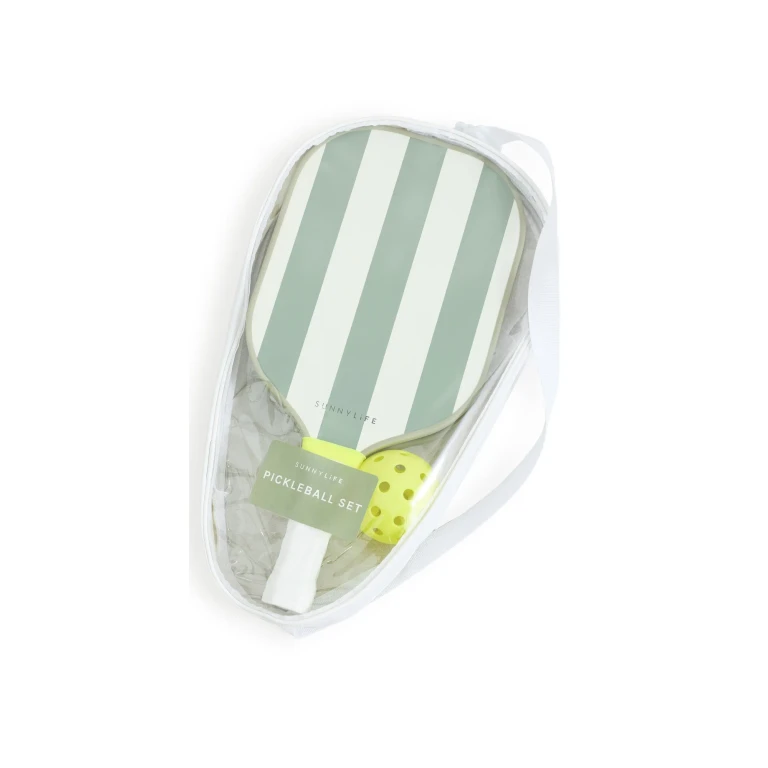 SunnyLife Stripe Pickleball Set Sage One Size