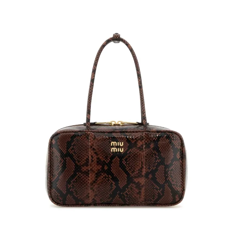 Printed Leather Beau Shoulder Bag