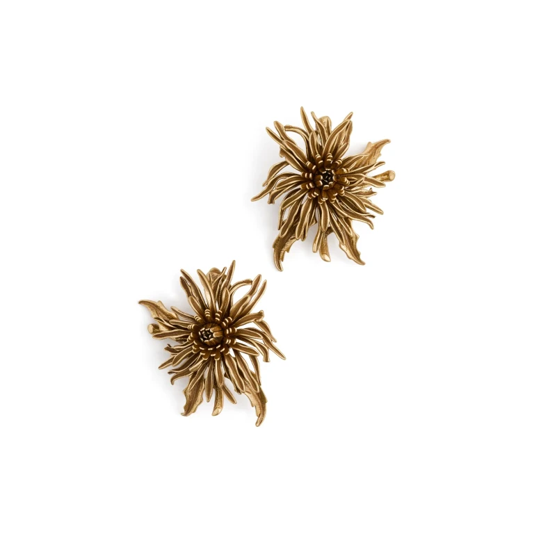 Cult Gaia Octavia Earrings Antique Brass One Size