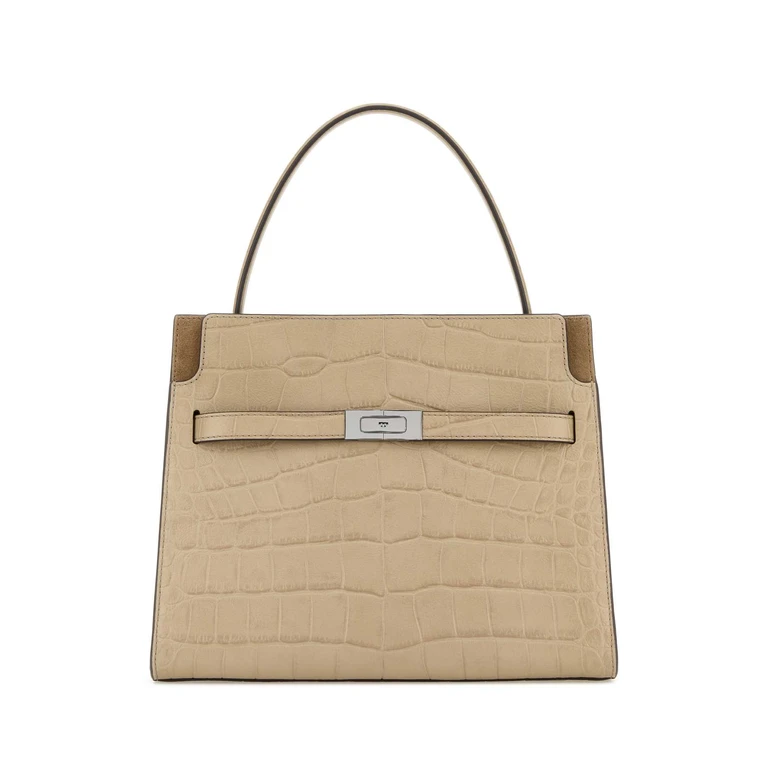 Tory Burch Beige Leather Handbag Lighthickory Borse A Mano - Women