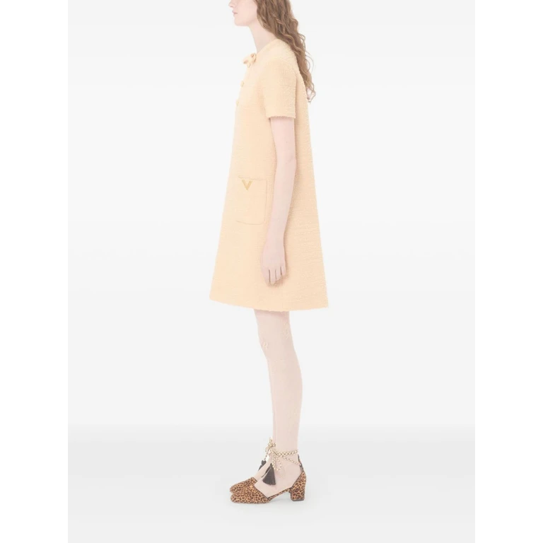 Valentino Dresses Beige Polyamide Virgin Wool - Women