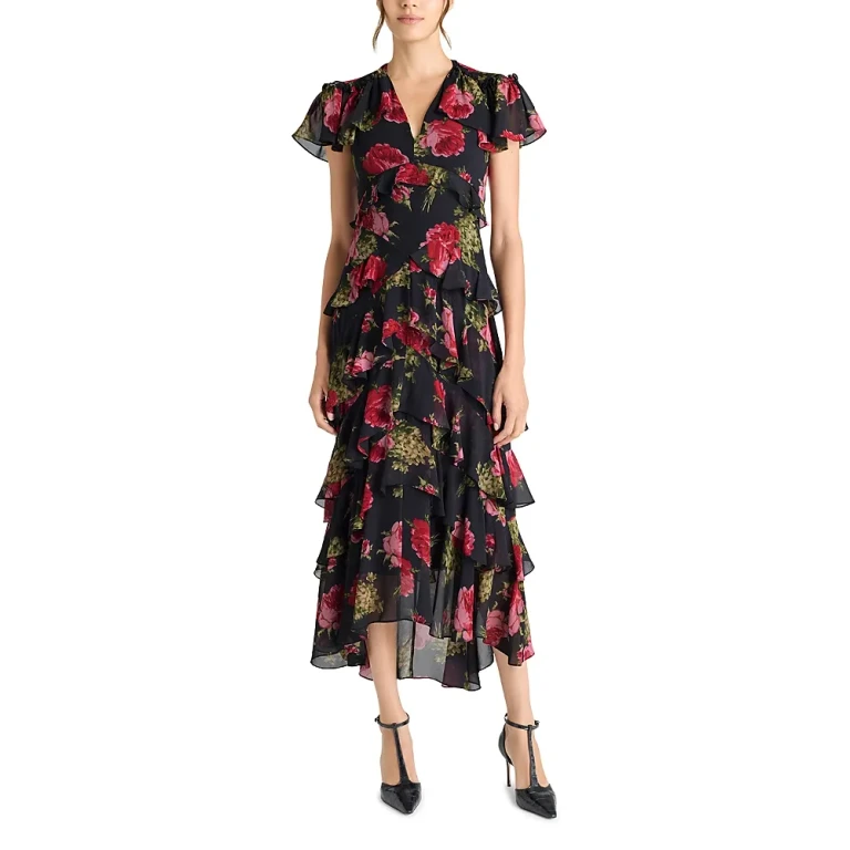 Cinq a Sept Baroque Roses Tatum Dress
